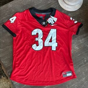Nike Red and Black Women's Jersey